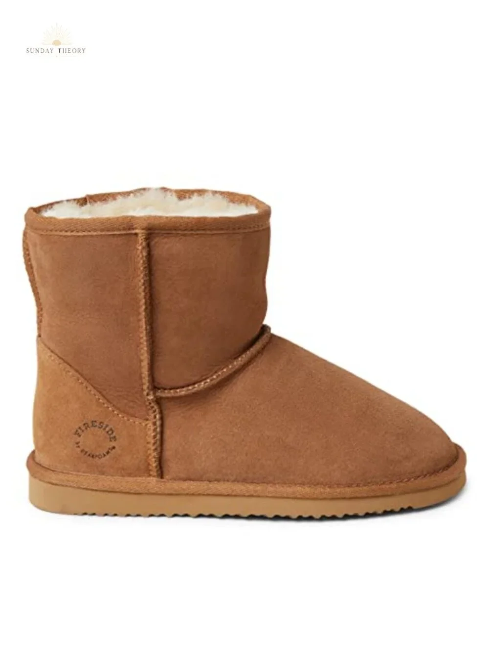 Australian Shearling Lined Mid Calf Boots Indoor Outdoor Suede